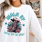 Crewneck Western Walk by Faith, Cowgirl Boots, Christian, Christian Gift, Sweatshirt
